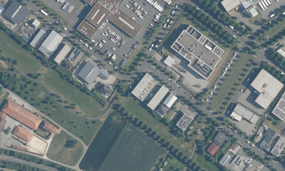 Luftbild der Umgebung an der Max-Holder-Straße in Frankfurt